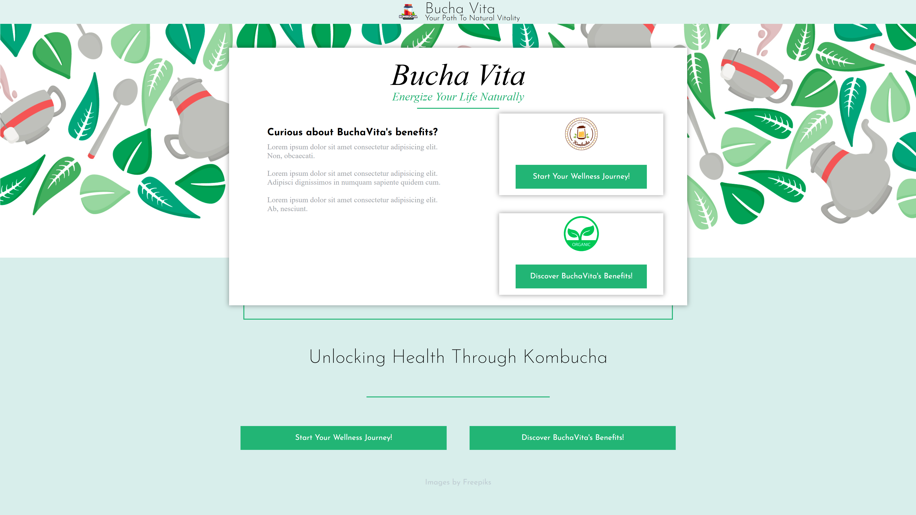 supplements landing page preview